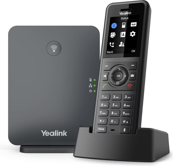 Telefon Yealink W77P, schnurlos, schwarz